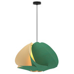 Matilda Pendant - Black / Petrol / Ash