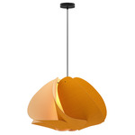 Matilda Pendant - Black / Ocher/ Ash