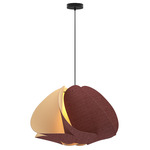 Matilda Pendant - Black / Violet / Ash