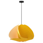 Matilda Pendant - Black / Yellow/ Ash