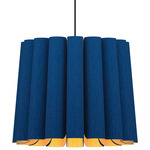 Renata Medium Pendant - Black / Blue / Ash
