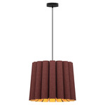 Renata Medium Pendant - Black / Violet / Ash