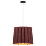 Renata Medium Pendant - Black / Violet/Ash