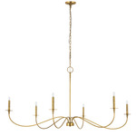 Arrington Chandelier - Rubbed Brass