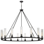 Beau Chandelier - Bronze / Clear