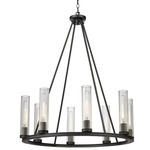 Beau Chandelier - Bronze / Clear