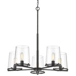 Callista Chandelier - Matte Black / Clear