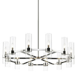 Datus Chandelier - Polished Nickel / Clear