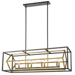 Euclid Linear Chandelier - Bronze / Olde Brass