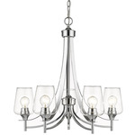 Joliet Chandelier - Chrome / Clear