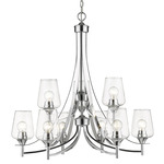 Joliet Chandelier - Chrome / Clear