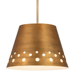 Katie Pendant - Rubbed Brass