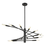 Ascension Linear Chandelier - Matte Black