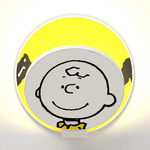 Peanuts Gravy Wall Sconce - Matte White / Charlie Brown Gravy