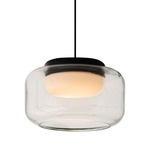 Trufa Pendant - Black / Clear