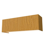 Clean Rectangle Wall Sconce - Cathedral Freijo / White Acrylic