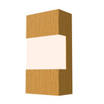 Clean Risk Wall Sconce - Cathedral Freijo / White Acrylic