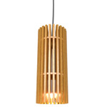 Stecche Di Legno Mini Cylinder Pendant - Cathedral Freijo