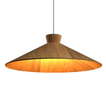 Conical Topper Wide Pendant - Louro Freijo