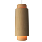 Cylindrical Tube Pendant - Maple