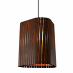 Living Hinges Wide Pendant - Imbuia