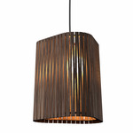 Living Hinges Wide Pendant - American Walnut