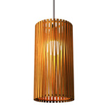 Living Hinges Narrow Pendant - Teak