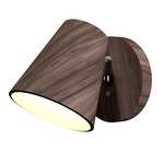 Conical Wall Sconce - American Walnut
