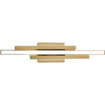 Indra Color Select Bathroom Vanity Light - Satin Brass / White