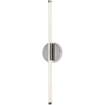 Rusnak Bathroom Vanity Light - Polished Chrome / White