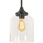 William Pendant - Black / Clear