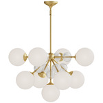 Celia Chandelier - Brushed Gold / Opal