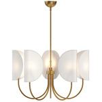 Seno Chandelier - Aged Gold / White Cotton