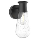 Marcel Outdoor Wall Light - Black / Clear Bubble