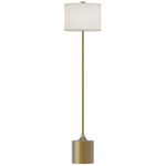Issa Floor Lamp - Brushed Gold / Ivory