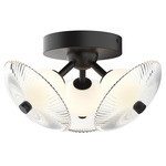 Hera Ceiling Light - Matte Black / Clear