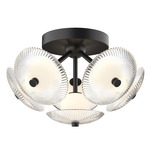 Hera Ceiling Light - Matte Black / Clear