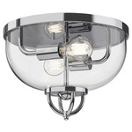 Lancaster Ceiling Light - Chrome / Clear