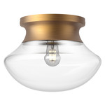 Marcel Ceiling Light - Aged Gold / Clear