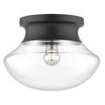 Marcel Ceiling Light - Matte Black / Clear