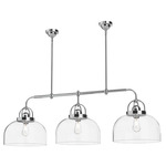 Lancaster Linear Pendant - Chrome / Clear