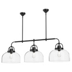 Lancaster Linear Pendant - Matte Black / Clear