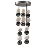 Onyx Multi Light Pendant - Polished Nickel / Clear