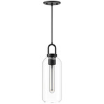 Soji Pendant - Matte Black / Clear