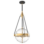 Harmony Pendant - Brushed Gold / Water Glass