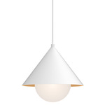 Remy Pendant - White / Opal