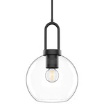 Soji Round Pendant - Matte Black / Matte Black