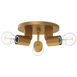 Claire Semi Flush Ceiling Light - Aged Gold