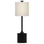 Issa Table Lamp - Matte Black / Ivory