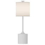 Issa Table Lamp - White / Ivory